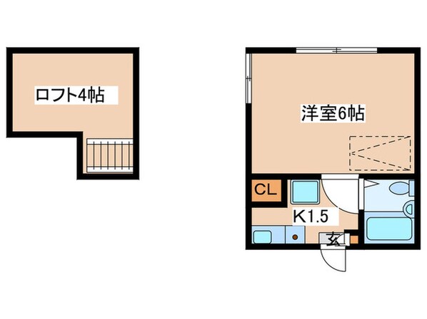 ヨ－ロピアン243番館相模大野Ａの物件間取画像